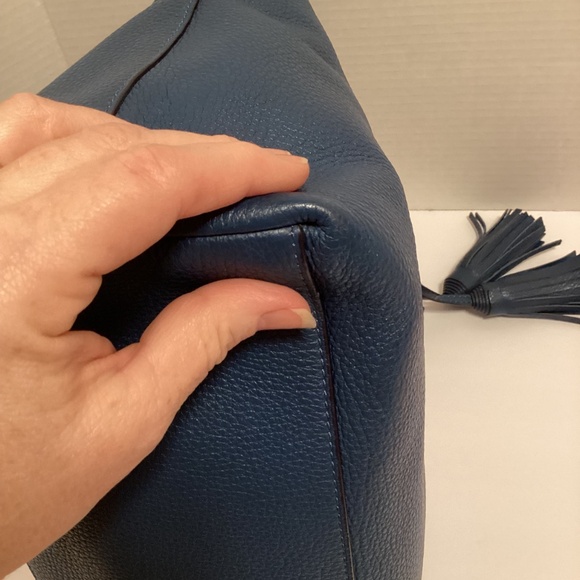 EUC Tory Burch Blue Hobo Bag - Picture 6 of 16